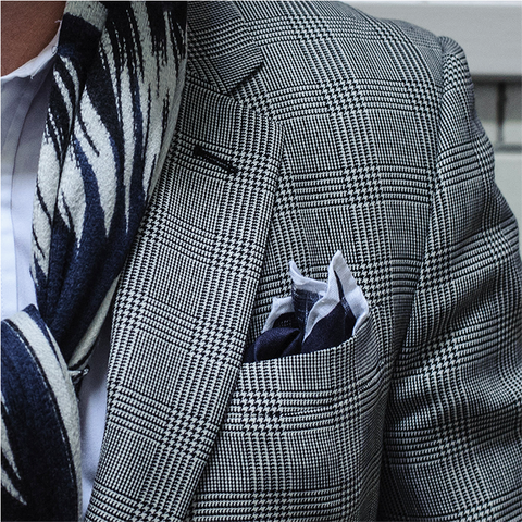 3 Pocket Squares to Wear with a Grey Jacket