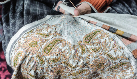 Hand Embroidered Pashmina Cashmere Shawls