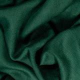 Classic Forest Green Silk and Wool Scarf