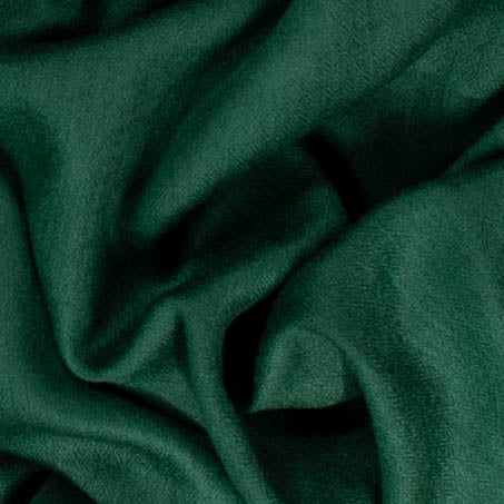 Classic Forest Green Silk and Wool Scarf