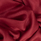Classic Burgundy Silk and Wool Scarf