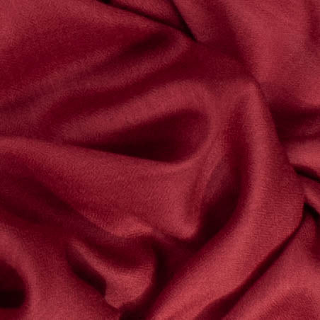 Classic Burgundy Silk and Wool Scarf