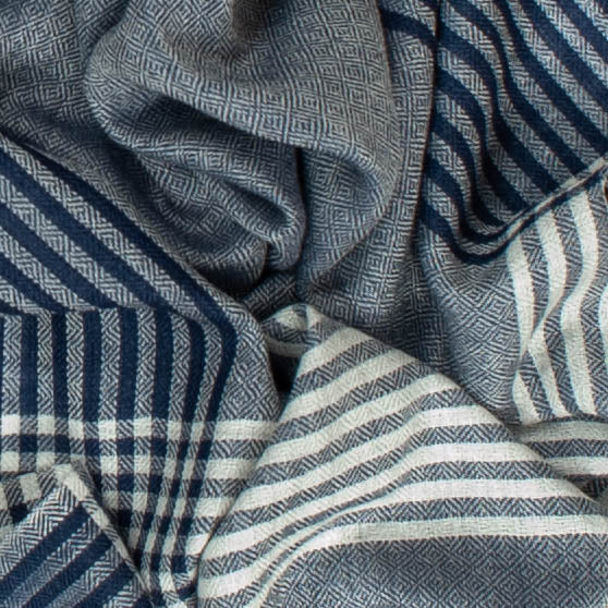 The Derby Fine Wool and Silk Scarf