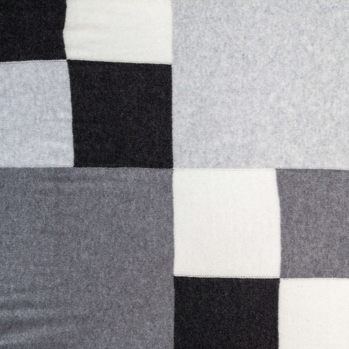 The Check Set - Mono Tones Italian Cashmere Scarf