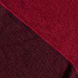 Two-Tone Burgundy Italian Double Faced Cashmere Scarf