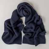 Superluxe Classic Navy Italian Cashmere Scarf