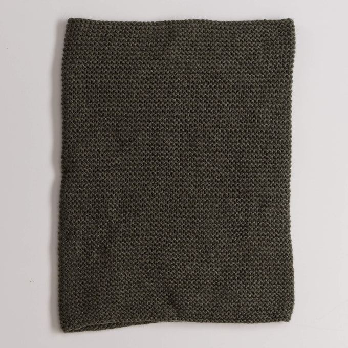 Olive Green Luxe Italian Cashmere Collar