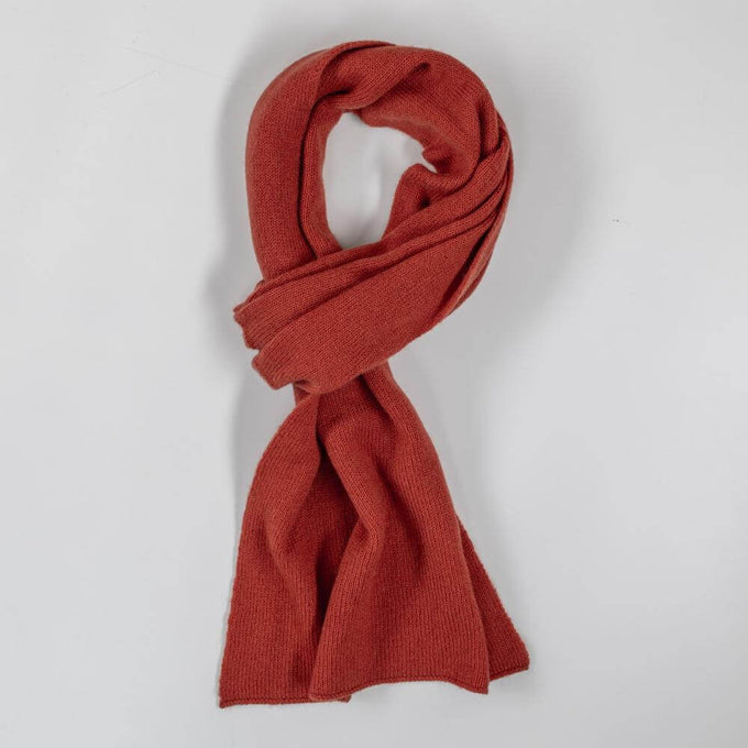 Double Faced Terracotta Italian Cashmere Neck Warmer