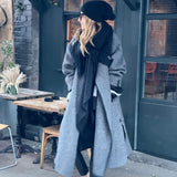 Black Ribbed Cashmere Slouch Beanie Hat