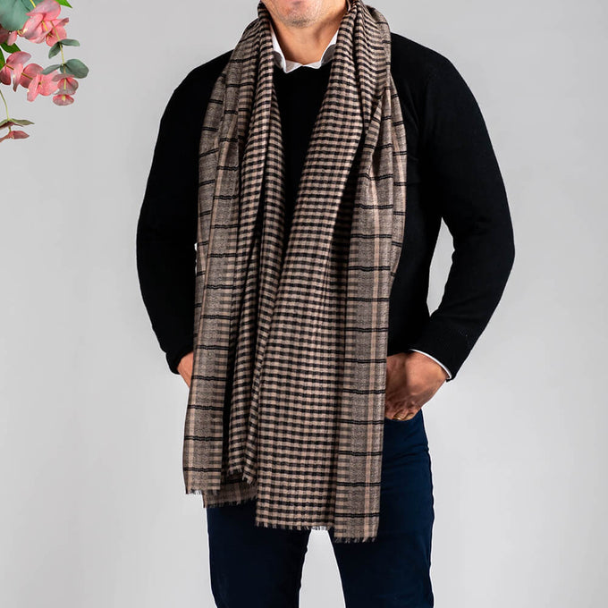 Albury Reversible Silk and Wool Scarf