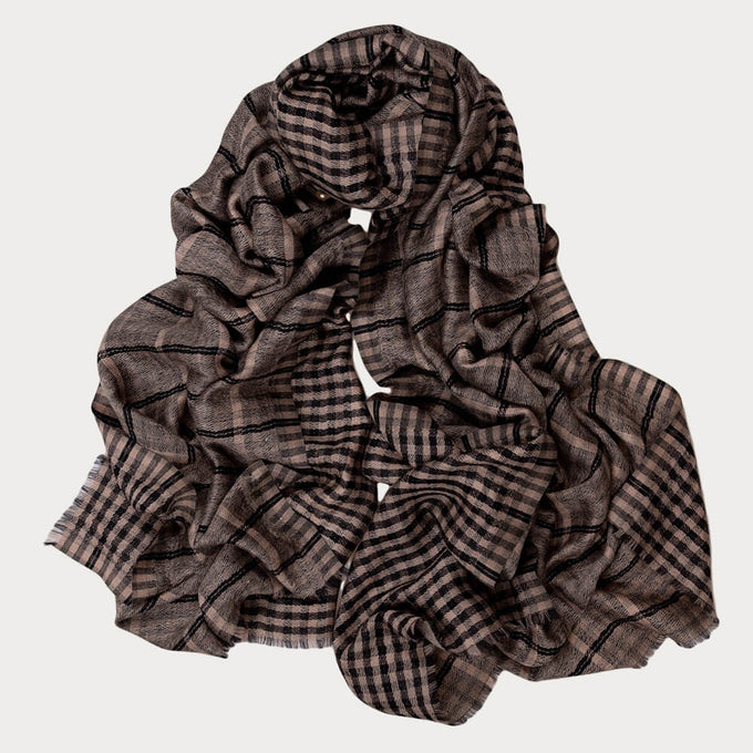 Albury Reversible Silk and Wool Scarf