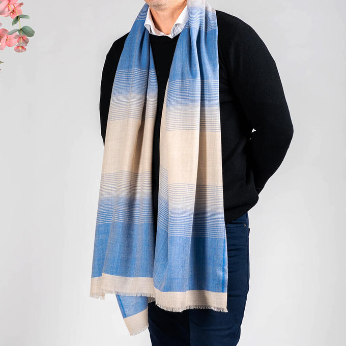 Ashdon Silk and Wool Scarf