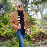 Classic Black Cashmere and Silk Scarf