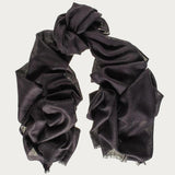 IMPERFECTLY YOURS: Classic Black Cashmere and Silk Scarf