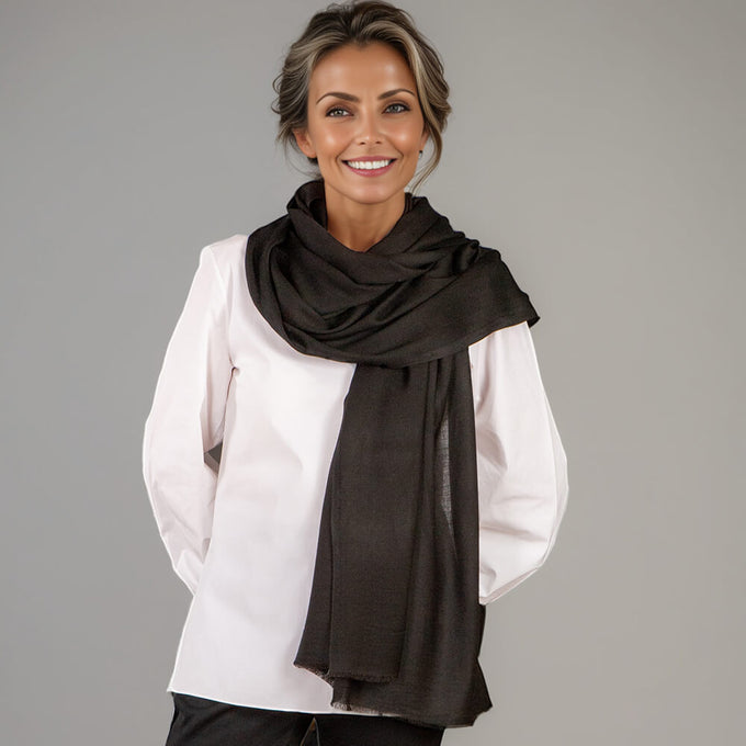 Jet Black Modal Wrap