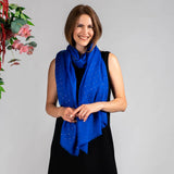 Swarovski Sapphire Blue Cashmere and Silk Wrap