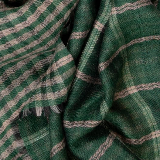 Broughton Reversible Silk and Wool Scarf