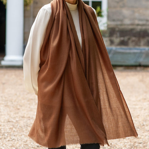 Auburn Lights Cashmere and Silk Wrap