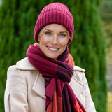 Burgundy Luxe Italian Cashmere Beanie