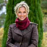 Burgundy Luxe Italian Cashmere Collar