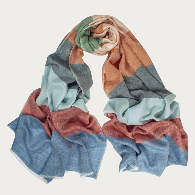 The Carlisle Fine Wool and Silk Scarf