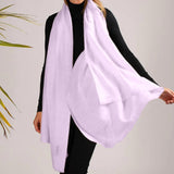 The Fondant Collection - Fondant Lilac Handwoven Cashmere Shawl