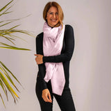 The Fondant Collection - Fondant Pink Handwoven Cashmere Shawl