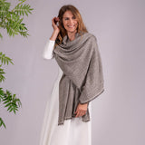 Chevron Striped Pashmina Cashmere Shawl