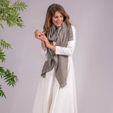 Chevron Striped Pashmina Cashmere Shawl