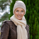 Parchment Luxe Italian Cashmere Beanie