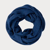 Denim Blue Double Size Cashmere Snood