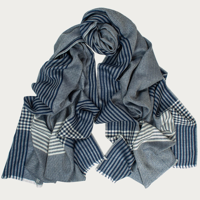 The Derby Fine Wool and Silk Scarf