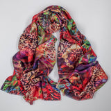 Echoes of the Wild - Wildfire Blaze Cashmere and Silk Wrap
