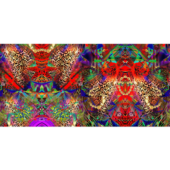 Echoes of the Wild - Wildfire Blaze Cashmere and Silk Wrap