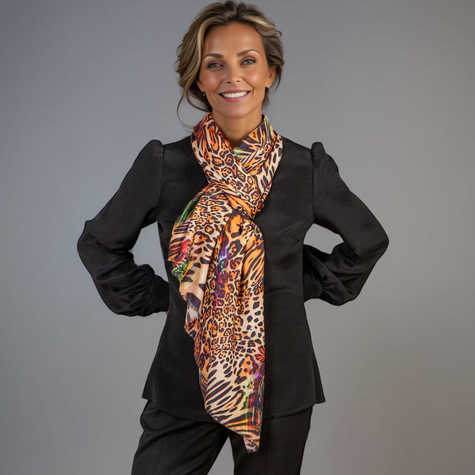 IMPERFECTLY YOURS: Jungle Mirage Cashmere and Silk Wrap
