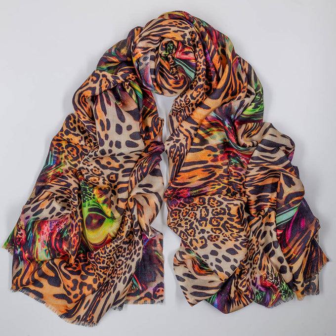 IMPERFECTLY YOURS: Jungle Mirage Cashmere and Silk Wrap