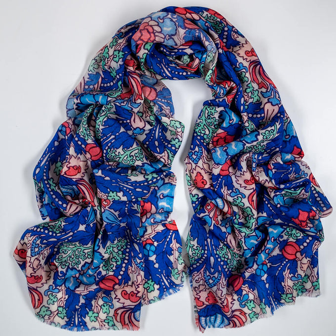 The Liberty ‘Art Nouveau’ Quintet - Electric Nouveau Cashmere and Silk Wrap