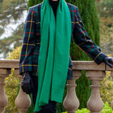 Emerald Green Cashmere and Silk Wrap
