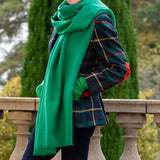 Emerald Green Cashmere and Silk Wrap