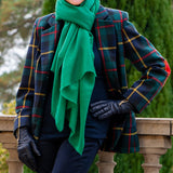 Emerald Green Cashmere and Silk Wrap