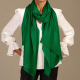 IMPERFECTLY YOURS:  Forest Green Cashmere and Silk Wrap