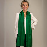 IMPERFECTLY YOURS:  Forest Green Cashmere and Silk Wrap