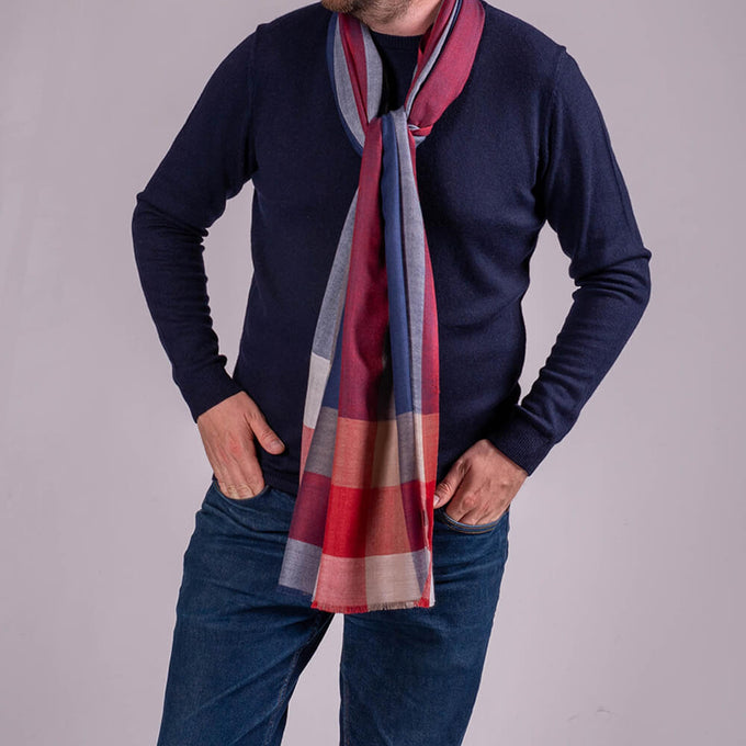The Gloucester Fine Wool and Silk Scarf