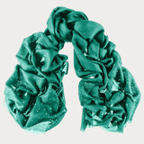 Swarovski Emerald Green Cashmere and Silk Wrap