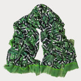IMPERFECTLY YOURS: Green Fern Cashmere and Silk Wrap