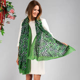 IMPERFECTLY YOURS: Green Fern Cashmere and Silk Wrap
