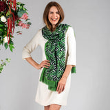 The ‘Unexpected’ Trilogy - Green Fern Cashmere and Silk Wrap