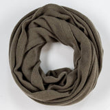 Double Size Olive Green Italian Cashmere Snood