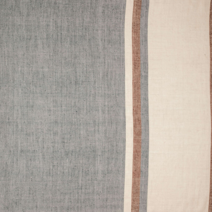 Grey Melange and Vanilla Pashmina Cashmere Shawl