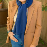 IMPERFECTLY YOURS: Indigo Blue Cashmere and Silk Wrap
